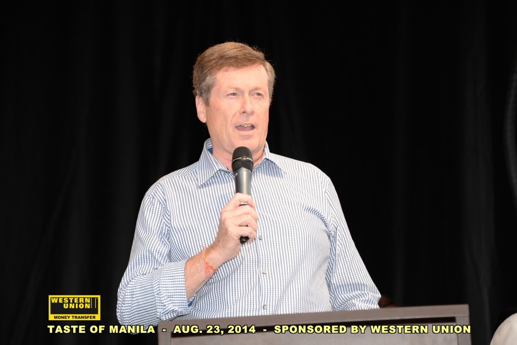 The Philippine Reporter - JOHN TORY: The frontrunner opens up