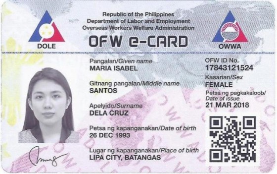 The Philippine Reporter - PH government rolls out new OFW e-Card